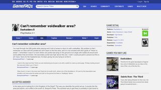 Can't remember voidwalker area? - Darksiders II Answers for ... - Darksiders 2 Voidwalker Portal Locations