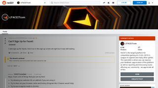 
                            6. Can't Sign Up for Faceit : FACEITcom - Reddit - Faceit Sign Up