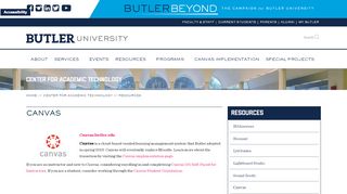 Canvas  Butler.edu