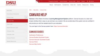 
                            8. Canvas Help - Dixie State University :: Help Desk - Dixie Canvas Portal