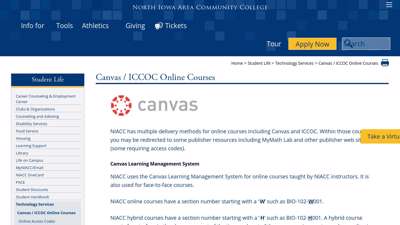 
                            9. Canvas / ICCOC Online Courses - NIACC - Mason City - Iowa