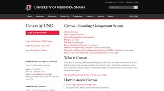 
                            1. Canvas | Information Technology Services | University of ... - Uno Blackboard Portal