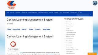 
Canvas Learning Management System - Galveston College

