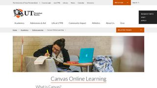 
Canvas Online Learning - The University of Texas ... - UTPB

