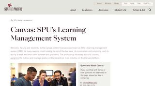 
Canvas: SPU's Learning Management System - Seattle Pacific ...
