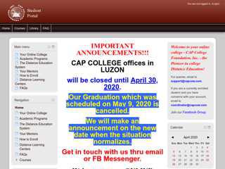 CAP College Foundation Student's Portal