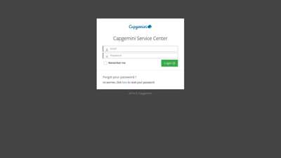 
                            3. Capgemini Service Center - Login Page