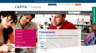 
                            2. Capita IT Resourcing Timesheet - Capita Intime Portal