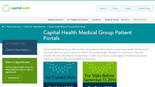
                            3. Capital Health Medical Group Patient Portals | Capital Health Hospitals - Capital Health Patient Portal