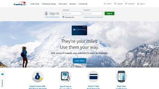 
Capital One Credit Cards, Bank, and Loans - Personal and ...  
