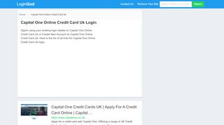 
                            3. Capital One Online Credit Card Uk Login or Sign Up - Https Www Capitaloneonline Co Uk Capitalone_consumer Portal Do