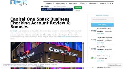Capital One Spark Business Checking Account Review & Bonuses
