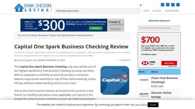 Capital One Spark Business Checking Review