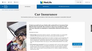 
                            7. Car Insurance | MetLife - Metauto Portal
