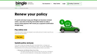 
                            4. Car Insurance Renewal - Renew Your Policy | Bingle - Bingle Insurance Portal