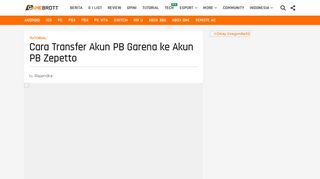 
                            6. Cara Transfer Akun PB Garena ke Akun PB Zepetto - Gamebrott - Cara Portal Pb Garena Indonesia