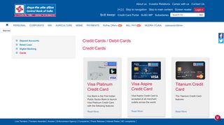 
                            2. Cards - Central Bank of India - Central Bank Of India Credit Card Portal