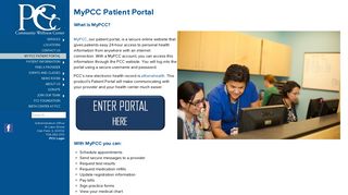 
                            1. Care Centered Around You - My PCC Patient Portal - PCC - Pcc Community Wellness Center Patient Portal