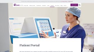 
                            2. CARE Fertility Patient Portal - Manchester Fertility Portal