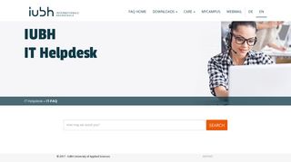 
CARE-login does not work - EN - IT-Helpdesk - FAQ - IUBH IT ...  
