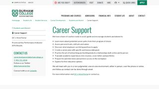 Career Support | Durham College - Durham College Hired Portal