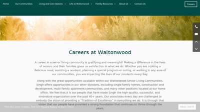 
                            5. Careers at Waltonwood