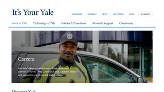 
                            6. Careers | It's Your Yale - Yale University - Yale Job Portal