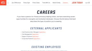 
                            1. Careers | New York Sports Clubs - Nysc Job Portal
