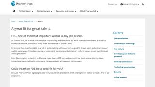 
                            7. Careers :: Pearson VUE - Pearson Jobs Portal