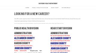 
                            3. Careers - Southern Seven Health Department & Head Start - Southern 7 Portal Page