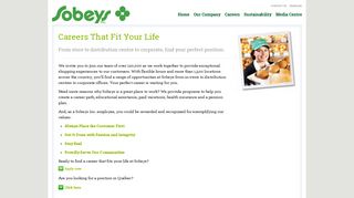
                            4. Careers That Fit Your Life - Sobeys Corporate - Sobeys Careers Portal