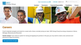 Careers  WEC Energy Group
