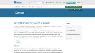 
                            4. Careers - WellCare - Wellcare Careers Portal