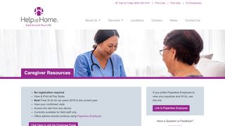 
                            2. Caregiver Resources - Help at Home - Help At Home Oxford Portal