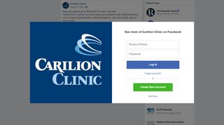 
                            6. Carilion Clinic - Have you signed up for MyChart? It's ... - Carilion Mychart Sign In
