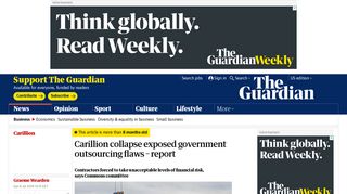 
                            8. Carillion collapse exposed government outsourcing flaws ... - Carillion Sign In