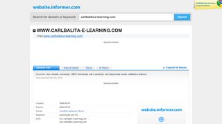 carlbalita-e-learning.com at Website Informer. Visit Carlbalita ... - Carlbalita E Learning Login