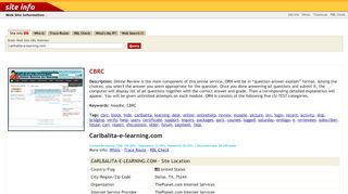 Carlbalita-e-learning.com: CBRC - Web Counter - Carlbalita E Learning Login