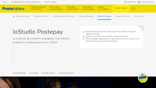 
                            3. Carta Postepay IoStudio - Poste Italiane - Io Studio Postepay Portal