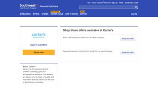 
                            6. Carter's - Rapid Rewards Shopping - Carter's Rewards Sign In