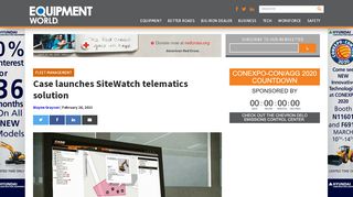 
                            11. Case launches SiteWatch telematics solution - Equipment World - Case Sitewatch Portal