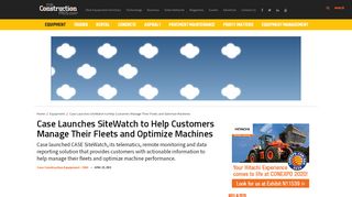 
                            8. Case Launches SiteWatch to Help Customers Manage Their ... - Case Sitewatch Portal