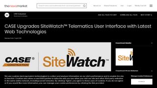 
                            13. CASE Upgrades SiteWatch™ Telematics User Interface with ... - Case Sitewatch Portal