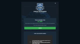 
                            6. Cash Keeper contest | TVG Games - Tvg Racing Portal