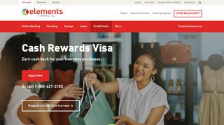 
                            1. Cash Rewards Visa | Elements Financial - Elfcu Credit Card Portal