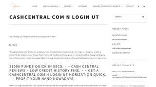
                            7. Cashcentral Com N Login Ut | Outlook Africa - Cashcentral Com N Portal Ut