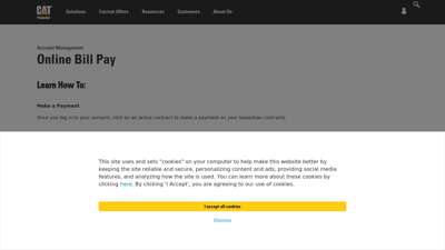 Cat Financial  Online Bill Pay