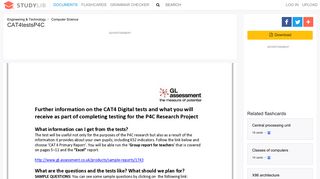 
                            7. CAT4testsP4C - Studylib - Www Testingforschools Com Login