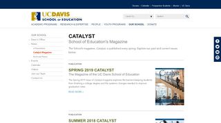 
                            7. Catalyst Magazine - UC Davis School of Education - Catalyst Portal Uc