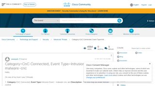 
                            6. Category=CnC Connected, Event Type=Intr... - Cisco ... - Cnc Connect Portal